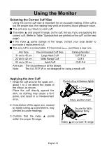 Предварительный просмотр 14 страницы A&D UA-767F-W Instruction Manual