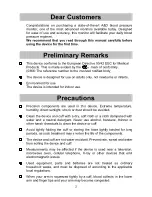 Предварительный просмотр 3 страницы A&D UA-767NFC Instruction Manual