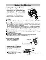 Предварительный просмотр 8 страницы A&D UA-767NFC Instruction Manual
