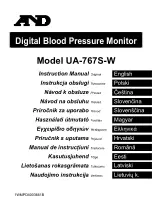 A&D UA-767S-W Instruction Manual preview