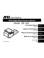 Предварительный просмотр 1 страницы A&D UB-543 Instruction Manual