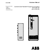 ABB ACS 600 MultiDrive Hardware Manual preview