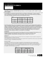 ABB DB BREAKER Retrofitting Manual preview