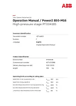 ABB PT004165 Operation Manual preview
