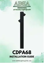 ABBA CDPA68 Installation Manual preview