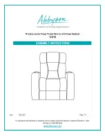 Abbyson Bronston 12341B Assembly Instructions Manual preview