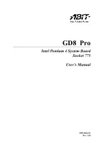 Preview for 1 page of Abit GD8 Pro User Manual