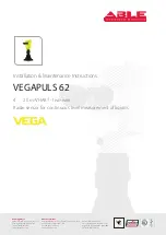 ABLE VEGAPULS 62 Installation & Maintenance Instructions Manual preview