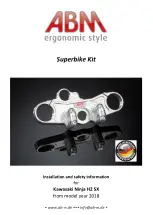 ABM ergonomic style Superbike Kit Installation And Safety Instructions preview