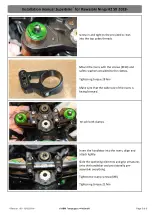 Предварительный просмотр 5 страницы ABM ergonomic style Superbike Kit Installation And Safety Instructions