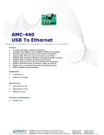 Предварительный просмотр 1 страницы Abocom USB To Ethernet AMC-440 Specification Sheet