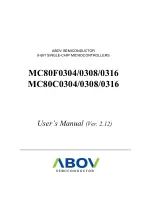 Abov MC80F0304 User Manual предпросмотр