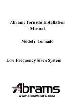 Preview for 1 page of Abrams Tornado Installation Manual