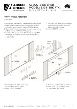 Preview for 12 page of ABSCO SHEDS 230813BK-PTX Assembly Instructions Manual