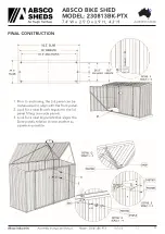 Preview for 17 page of ABSCO SHEDS 230813BK-PTX Assembly Instructions Manual