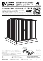 Preview for 1 page of ABSCO SHEDS 23231GK-PTX Manual