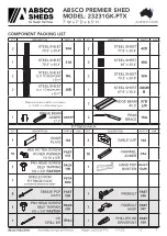 Preview for 3 page of ABSCO SHEDS 23231GK-PTX Manual