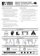 Preview for 2 page of ABSCO SHEDS A15301FKFD-PTX Assembly