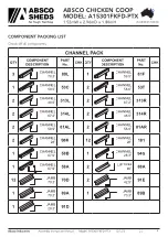 Preview for 4 page of ABSCO SHEDS A15301FKFD-PTX Assembly