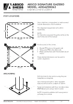 Preview for 5 page of ABSCO SHEDS ADGAZEBO63 Manual