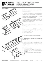 Preview for 11 page of ABSCO SHEDS ADGAZEBO63 Manual