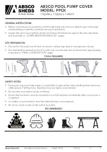 Preview for 2 page of ABSCO SHEDS PPCK Assembly & Instruction Manual