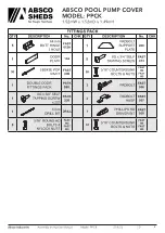 Preview for 4 page of ABSCO SHEDS PPCK Assembly & Instruction Manual