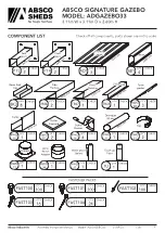 Preview for 3 page of ABSCO SHEDS SIGNATURE ADGAZEBO33 Instruction Manual