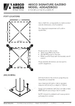 Preview for 5 page of ABSCO SHEDS SIGNATURE ADGAZEBO33 Instruction Manual