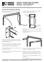 Preview for 6 page of ABSCO SHEDS SIGNATURE ADGAZEBO33 Instruction Manual