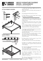 Preview for 7 page of ABSCO SHEDS SIGNATURE ADGAZEBO33 Instruction Manual