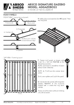 Preview for 8 page of ABSCO SHEDS SIGNATURE ADGAZEBO33 Instruction Manual