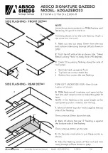 Preview for 9 page of ABSCO SHEDS SIGNATURE ADGAZEBO33 Instruction Manual