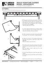 Preview for 12 page of ABSCO SHEDS SIGNATURE ADGAZEBO33 Instruction Manual