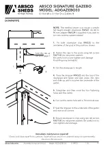 Preview for 13 page of ABSCO SHEDS SIGNATURE ADGAZEBO33 Instruction Manual