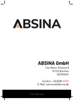 Предварительный просмотр 13 страницы ABSINA A3800 User Manual