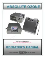 Preview for 1 page of Absolute Ozone ATLAS Series Operator'S Manual