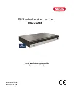 Preview for 1 page of Abus HDCC90001 User Manual