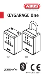 Preview for 1 page of Abus KEYGARAGE One Operating Instructions Manual