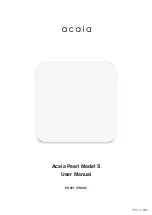 acaia PS001 User Manual preview