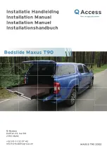 Preview for 1 page of Access Bedslide Maxus T90 Installation Manual