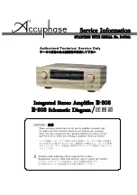 Accuphase E-308 Service Information предпросмотр