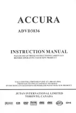 Accura ADVD3836 Instruction Manual preview