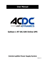 ACDC Dynamics Galleon 1 RT 6K User Manual preview