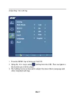 Предварительный просмотр 18 страницы Acer A221HQV User Manual