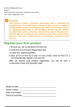 Предварительный просмотр 3 страницы Acer A515-47 User Manual