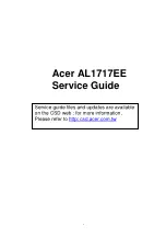 Acer AL1717EE Service Manual предпросмотр