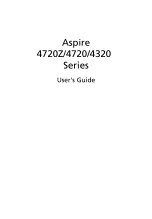 Acer Aspire 4720G User Manual preview