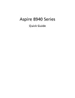 Acer Aspire 8940G Quick Manual preview