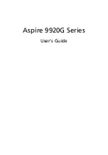 Acer Aspire 9920G Series User Manual preview